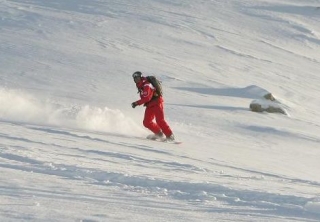  snowboard en ESF Plagne Bellecote